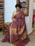 Dark Maroon Zari Checked Semi Silk Saree - BPR3