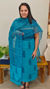 Aqua blue Tepchi kota suit