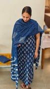Indigo cotton suit