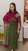 Cotton Hakoba Green suit