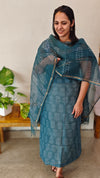Turquoise kota doria suit