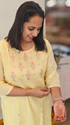 yellow Kurthi set