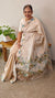 Beige Desi Tussar silk saree