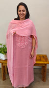 Pink crushed Organza suit