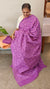 Orchid purple chikankari saree