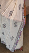 Off white hakoba suit with printed bottom