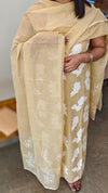 beige net kota salwar