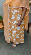 Light peach net kota salwar