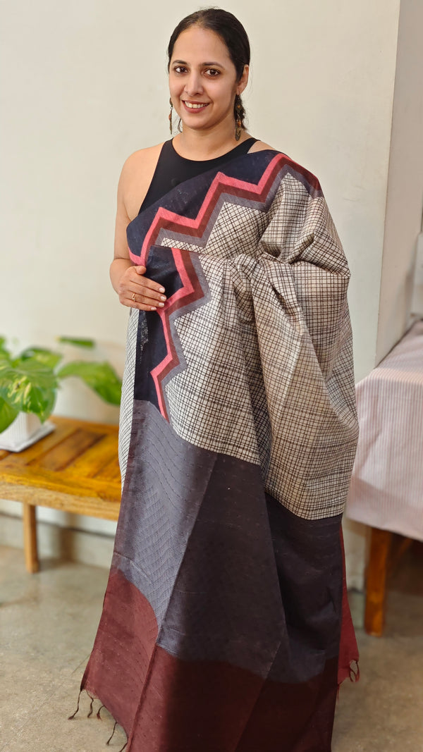 Semi silk printed saree