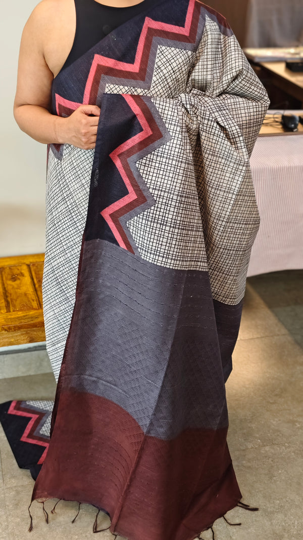 Semi silk printed saree