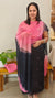 Navy blue and pink net kota suit