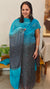 Blue and grey net kota suit