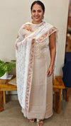 Ombre beige net kota suit