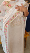 Ombre beige net kota suit