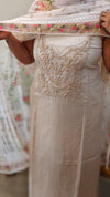Ombre beige net kota suit
