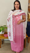 Ombre pink net kota suit