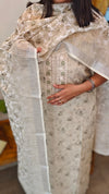 Sage green blended linen suit