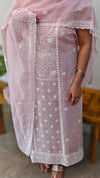 Lilac mal chanderi suit