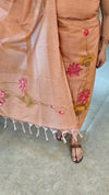Brown painted net kota suit