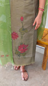 Green painted net kota suit