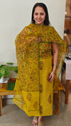 Mustard and green tepchi kota suit