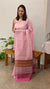AXPR - Light pink printed silky kota saree