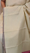 AXPR - Greenish yellow silky kota saree