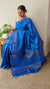 LKA - Blue tussar silk sare