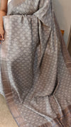 Grey Dola silk saree