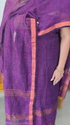 34LS - Purple linen 2 piece suit