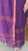 34LS - Purple linen 2 piece suit