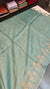 ZCTS - Teal shade tussar silk saree