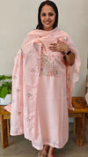 11NC - Peach net kota suit