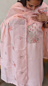 11NC - Peach net kota suit