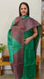 23LK - Dual shade tussar silk suit - Green and brown
