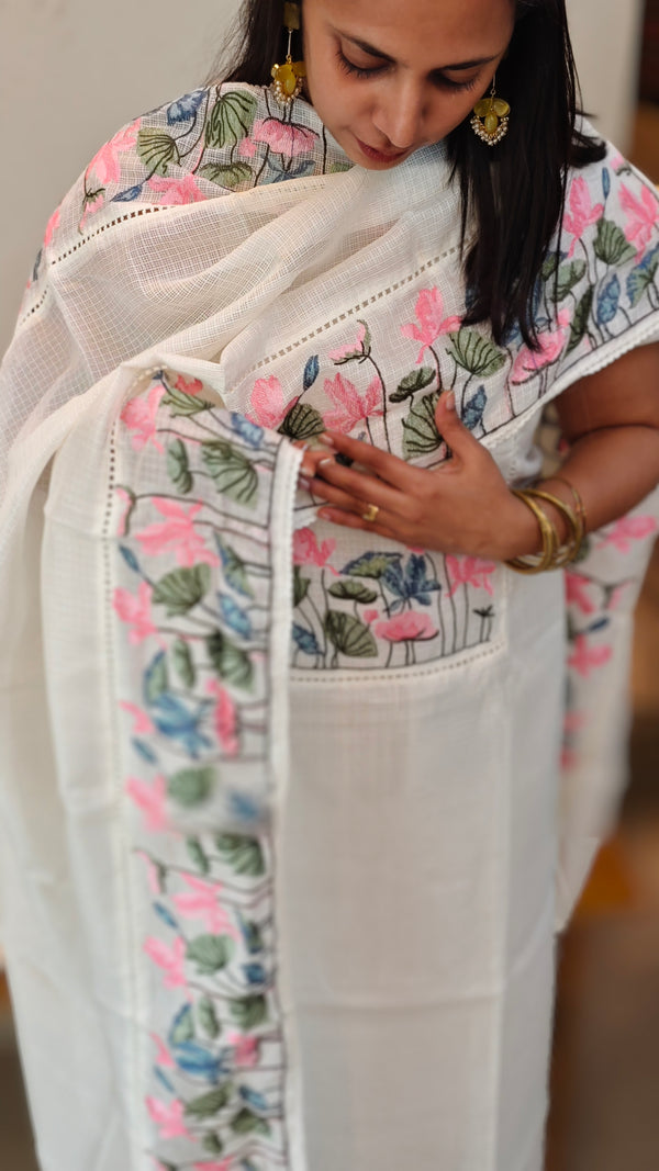 White net kota suit