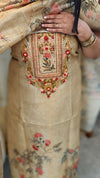 Golden mustard party wear suit