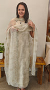 20FP - Sage green crushed organza suit