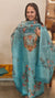 Aqua blue party wear suit