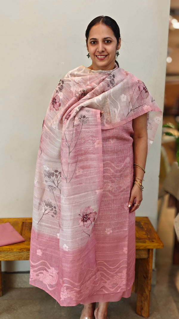 33FP - Pink linen suit
