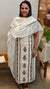 Off white block printed hakoba suit