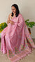 EXJ - Lilac jamdani saree