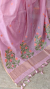 EXJ - Lilac jamdani saree