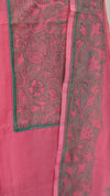 Pink and green net kota suit