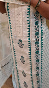 Off white hakoba cotton suit