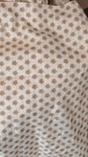 Off white printed semi silk saree - AX1