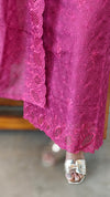 812 - Dark Pink cutwork tepchi kota suit