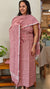 Blush pink linen hand embroidered suit