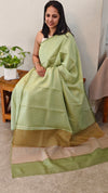 14R8 - Light green silky kota saree