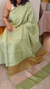14R8 - Light green silky kota saree